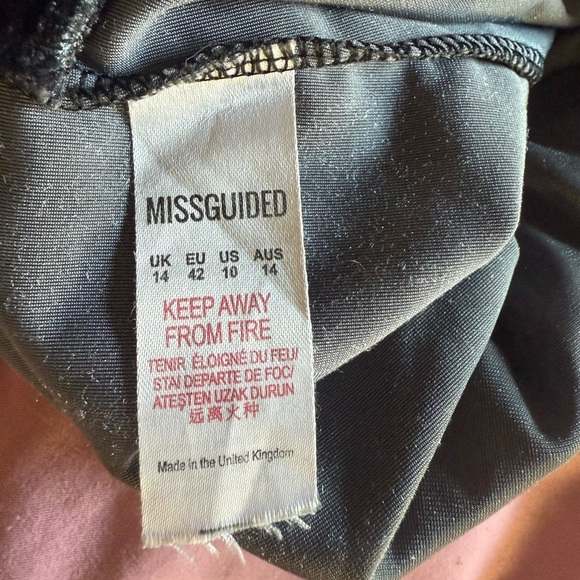 Misguided Velvet Grey Bodysuit - Picture 8 of 8